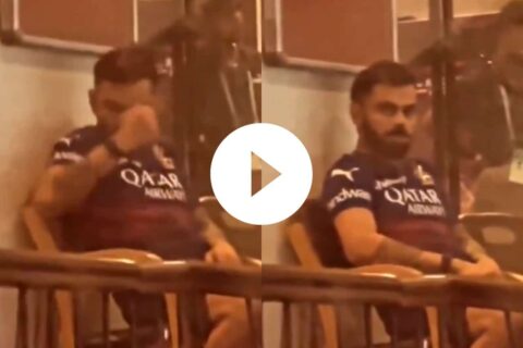 IPL 2024: [Watch] Frustrated Virat Kohli Hits Chair In RCB Dressing Room