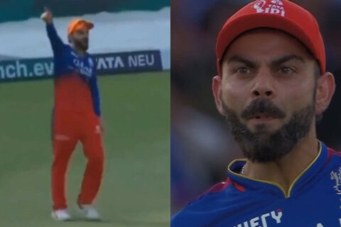 Virat Kohli Gives Angry Send Off to Shahrukh Khan During GT vs RCB