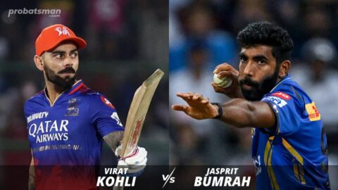 Virat Kohli vs Jasprit Bumrah Stats