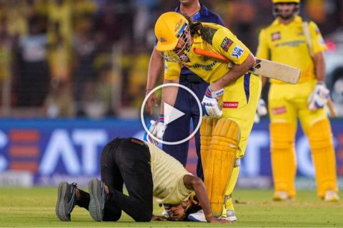 IPL 2024: Fan Breaches Security To Meet MS Dhoni During GT vs CSK Clash