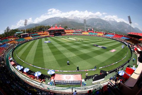 A general view of Himachal Pradesh Cricket Association Stadium
