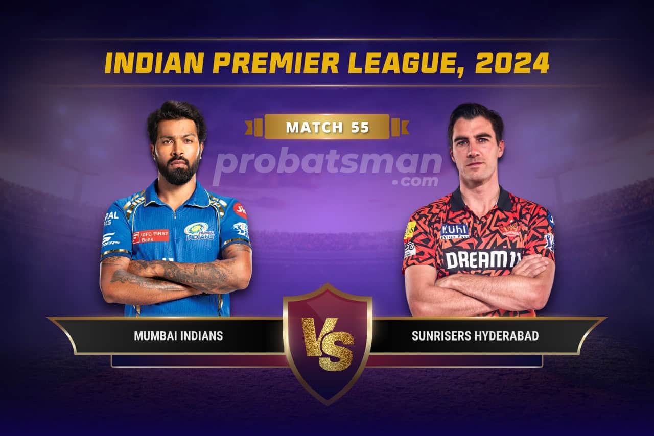 MI vs SRH Dream11 Prediction With Stats, Pitch Report & Player Record of IPL, 2024 For Match 55 IPL 2024 Match 55 MI vs SRH Dream11 Prediction