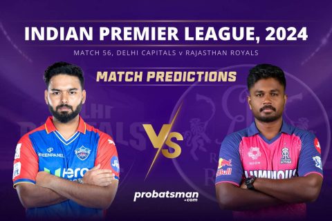 IPL 2024 Match 56 DC vs RR Match Prediction