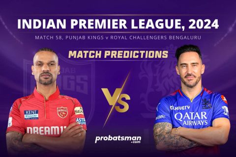 IPL 2024 Match 58 PBKS vs RCB Match Prediction
