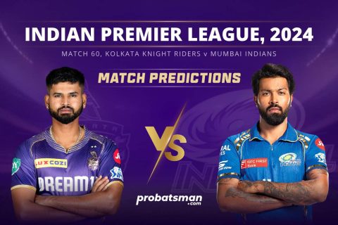 IPL 2024 Match 60 KKR vs MI Match Prediction