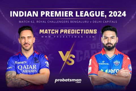 IPL 2024 Match 62 RCB vs DC Match Prediction