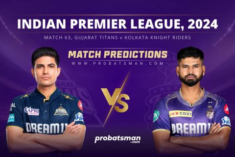 IPL 2024 Match 63 GT vs KKR Match Prediction