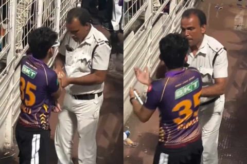 KKR Fan Caught Trying to Steal Ball During Live IPL Match