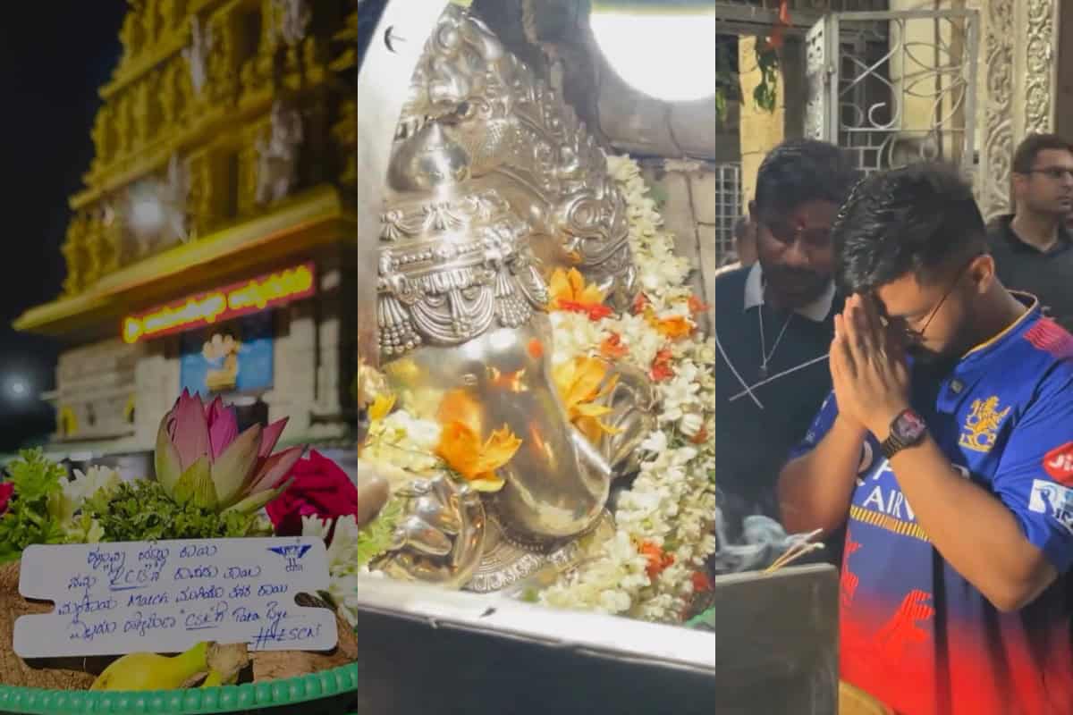 RCB Fan Visit Temple to Pray for RCB to Reach IPL 2024 Playoffs by Beating CSK