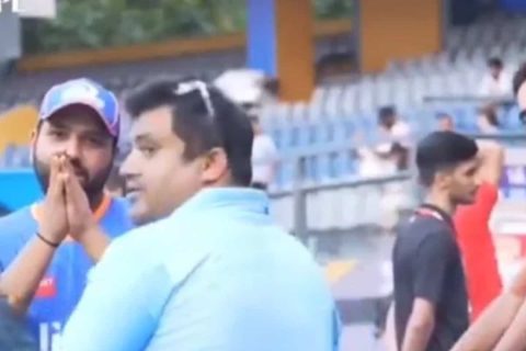 Rohit Sharma Requests Cameraman With Folded Hands to Mute His Audio, Video Goes Viral