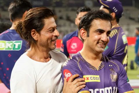 Kolkata Knight Riders owner Shahrukh Khan & Mentor Gautam Gambhir