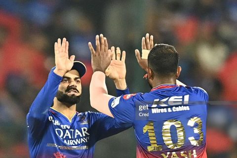 Virat Kohli and Yash Dayal Celebrating