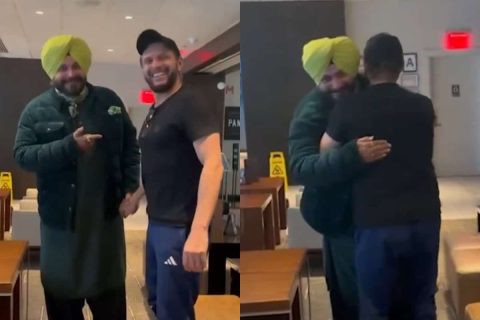 Navjot Singh Sidhu Meets His Pakistani Best Friend Shahid Afridi in New York