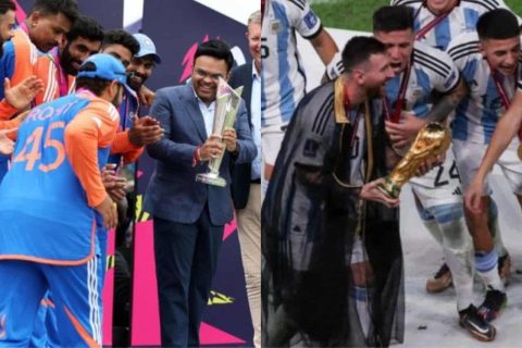 [Watch] Rohit Sharma Recreates Lionel Messi’s Iconic Walk After T20 World Cup Win 