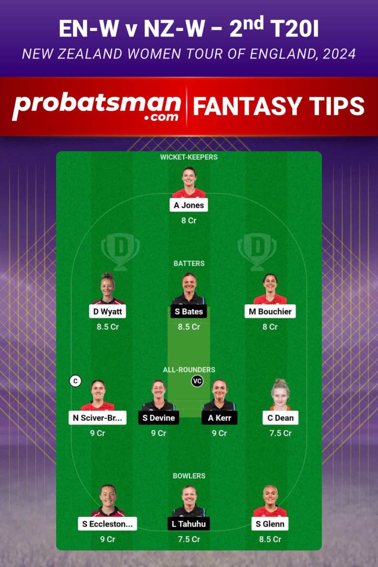 ENW vs NZW Dream11 Prediction, Fantasy Cricket Tips, Playing XI