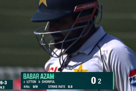 PAK vs BAN: Babar Azam Records First Ever Duck in Home Test Matches