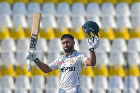PAK vs ENG: Abdullah Shafique Brings Up 100 with a Six Against Leach in 1st Test 
