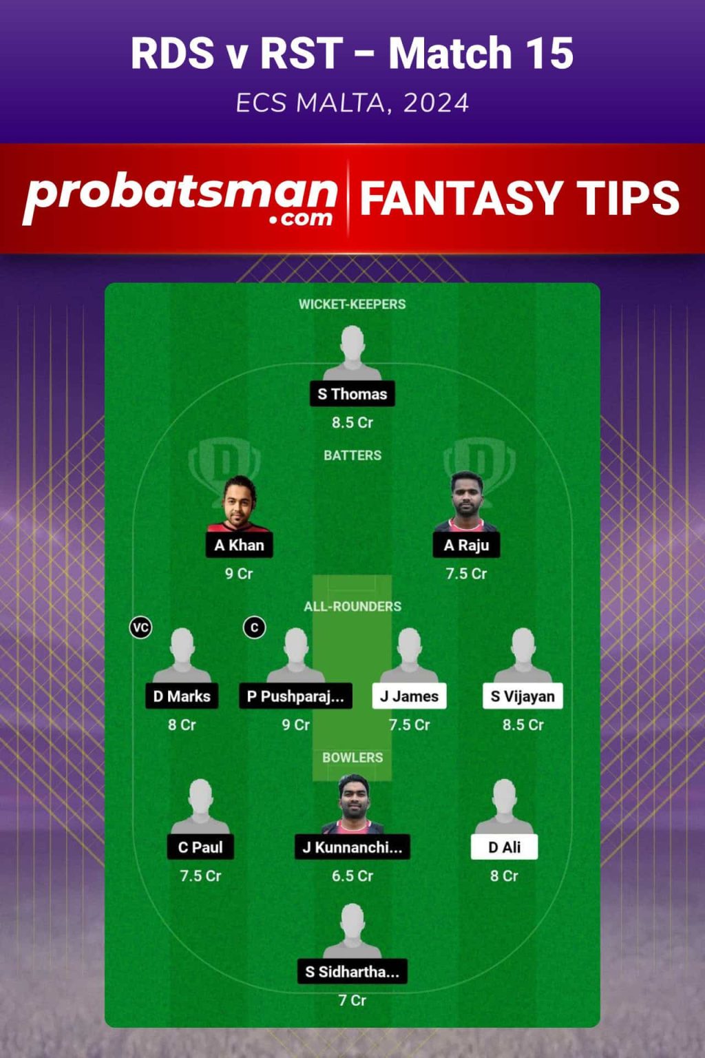 RDS vs RST Dream11 Prediction, Fantasy Cricket Tips, Playing XI, Pitch ...
