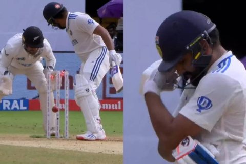 IND vs NZ: Rohit Sharma Screams in Disbelief After Shocking Dismissal in Bengaluru Test