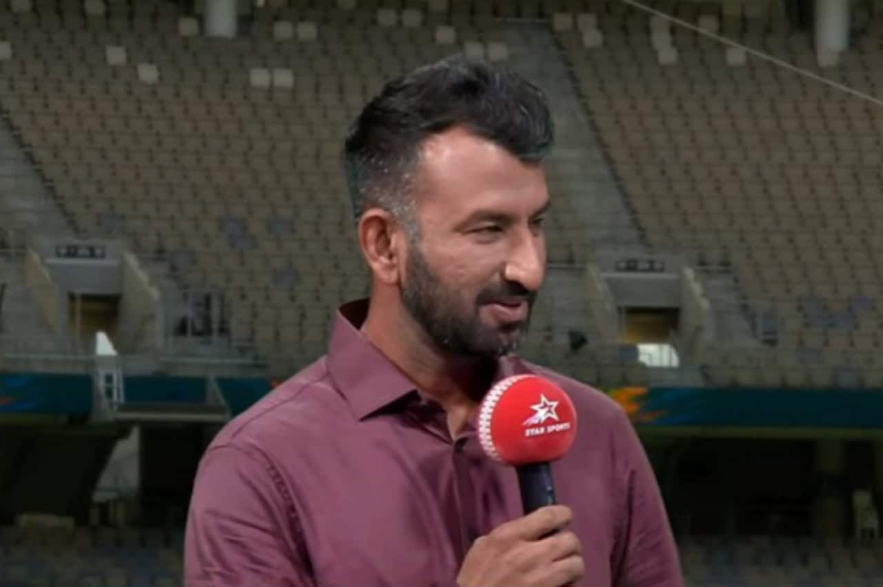 Cheteshwar Pujara during commentary