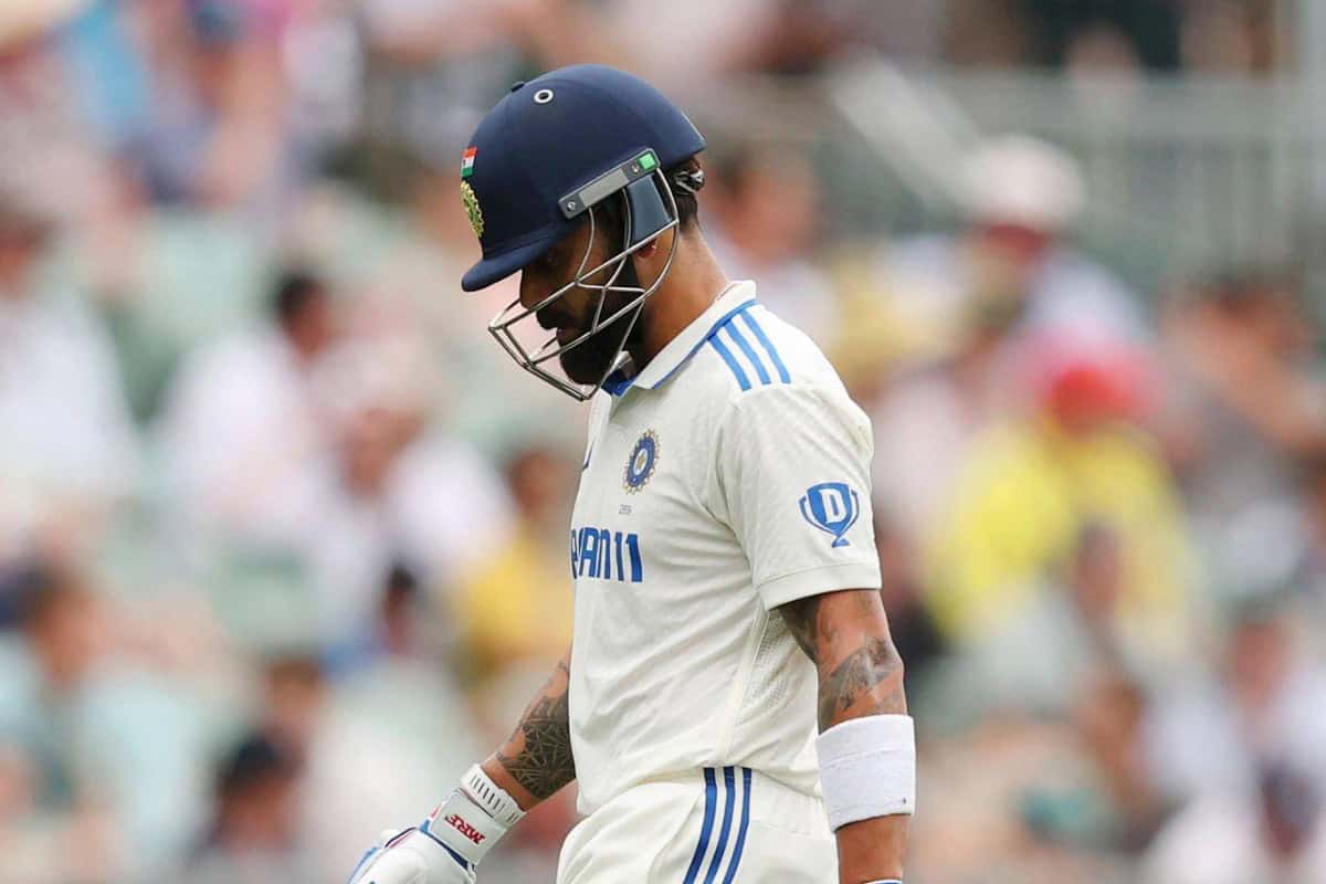 Virat Kohli looks dejected while leaving the field after being dismissed by Mitchell Starc in the 2nd Test of BGT 2024-25