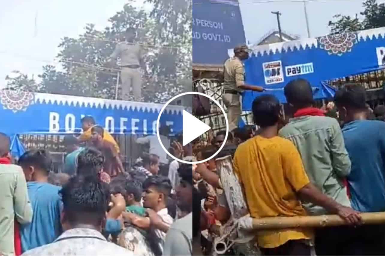Chaos erupted at Barabati Stadium during tickets sale
