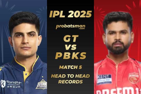 GT vs PBKS Head to Head Records Ahead of The 5th Match of IPL 2025