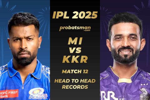 MI vs KKR Head to Head Records Ahead of The 12th Match of IPL 2025