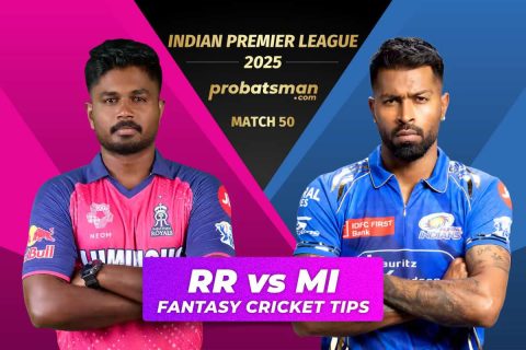 RR vs MI Dream11 Prediction, Fantasy Cricket Tips, Player Stats For 50th Match of IPL 2025