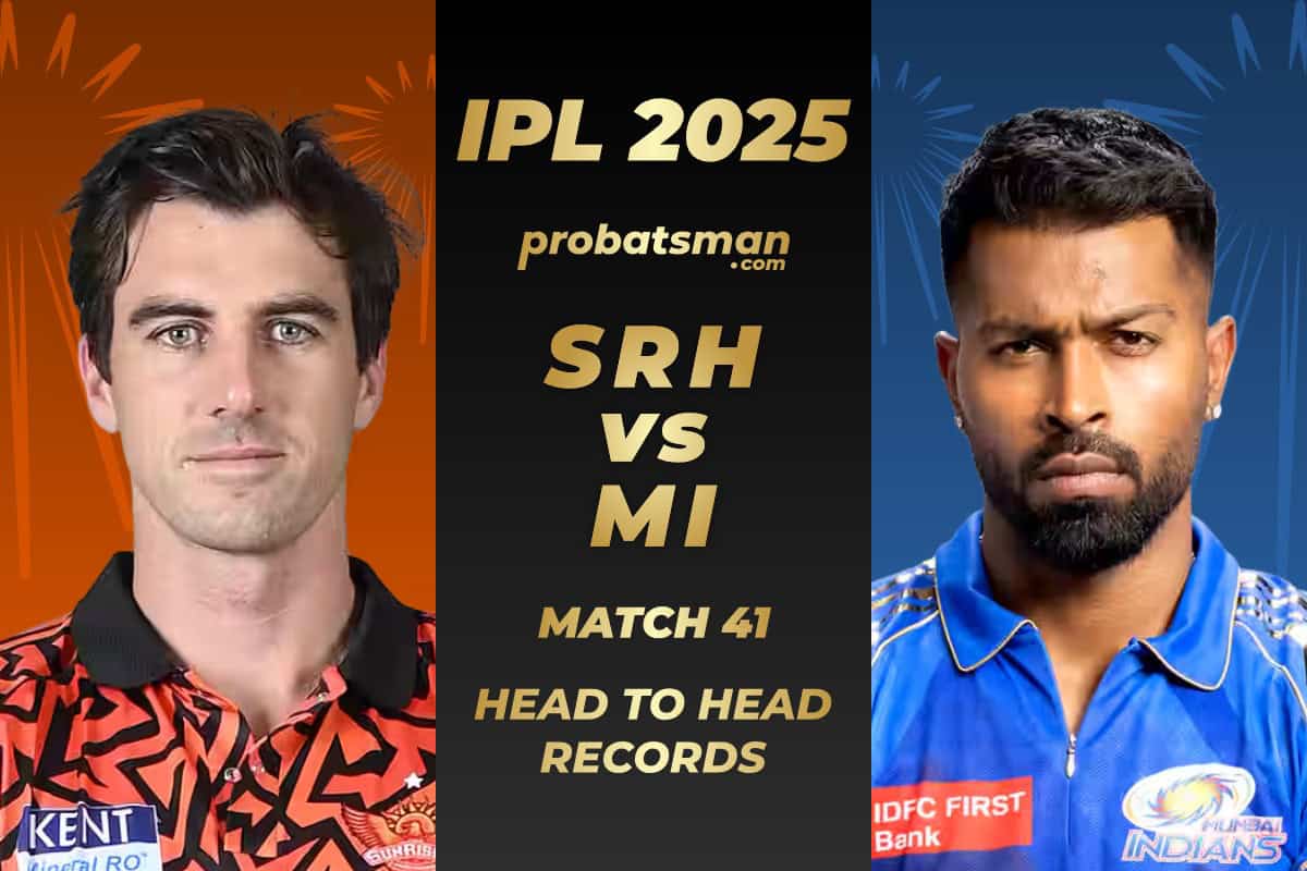 SRH vs MI Head to Head Records Ahead of The 41st Match of IPL 2025 SRH vs MI Head to Head Records ahead of 41st Match of IPL 2025