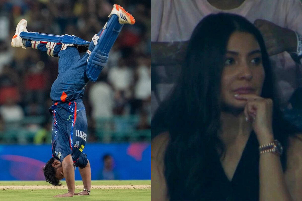 Anushka Sharma Looking Frustrated by Rishabh Pant’s Backflip Celebration