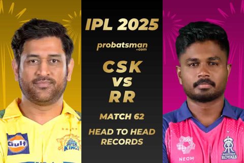 CSK vs RR Head to Head Records Ahead of The 62nd Match of IPL 2025