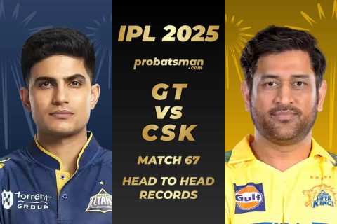 GT vs CSK Head to Head Records Ahead of The 67th Match of IPL 2025