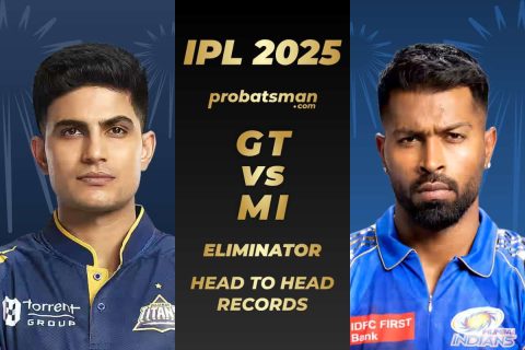 GT vs MI Head to Head Records Ahead of The Eliminator Match of IPL 2025
