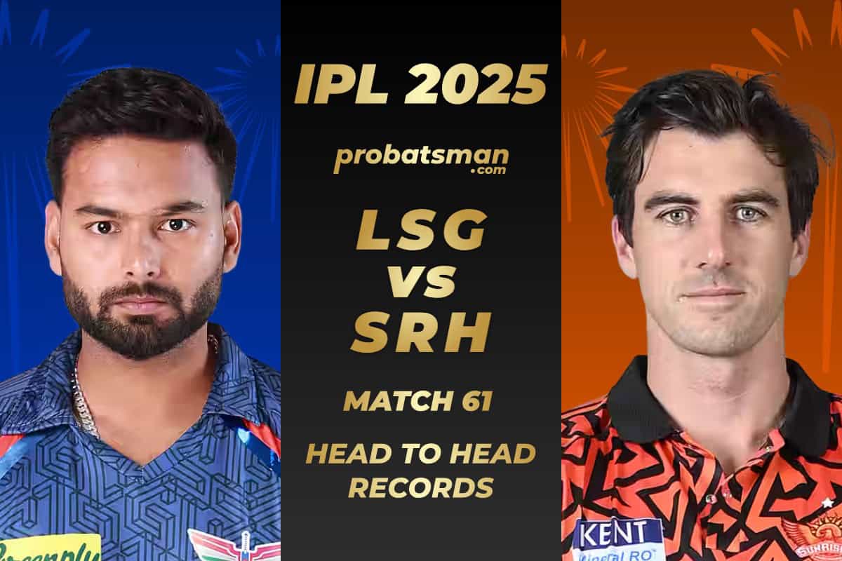 LSG vs SRH Head to Head Records ahead of 61st Match of IPL 2025