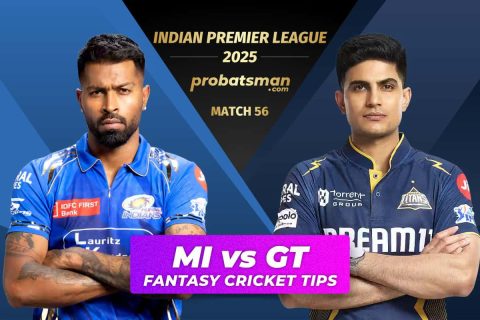 MI vs GT Dream11 Prediction, Fantasy Cricket Tips, Player Stats For 56th Match of IPL 2025