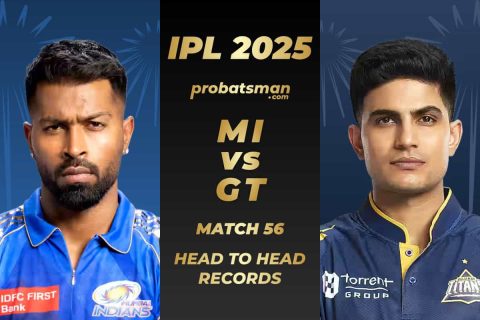 MI vs GT Head to Head Records Ahead of The 56th Match of IPL 2025