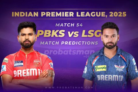 IPL 2025: Match 54 – PBKS vs LSG Predictions – Who will win Today? Match Preview, Expert Tips, Toss & Win Probability