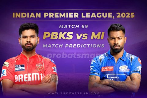 IPL 2025: Match 69 – PBKS vs MI Predictions – Who will win Today? Match Preview, Expert Tips, Toss & Win Probability