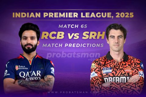 IPL 2025: Match 65 – RCB vs SRH Predictions – Who will win Today? Match Preview, Expert Tips, Toss & Win Probability