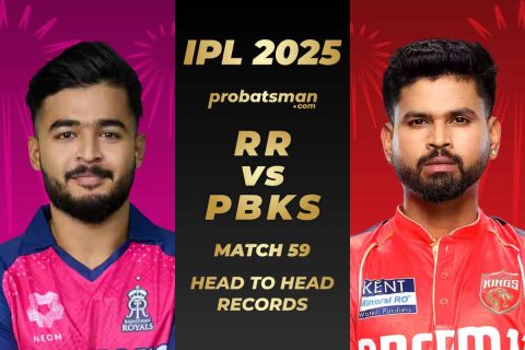 RR vs PBKS Head to Head Records Ahead of The 58th Match of IPL 2025
