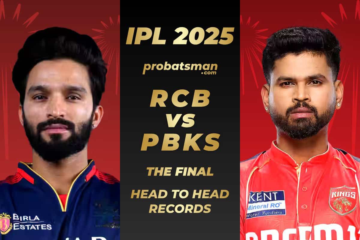 RCB vs PBKS Head to Head Records ahead of The Final of IPL 2025