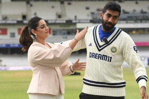 Jasprit Bumrah Got Trolled by His Wife Sanjana Ganesan on Live Show