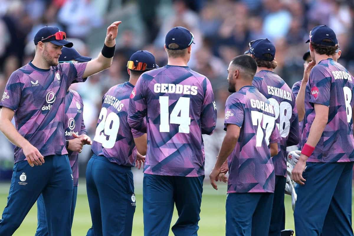 MID vs KET Dream11 Prediction, Fantasy Cricket Tips, Playing XI, Pitch Report, Player Stats & Injury Updates For Match 20 of T20 Blast 2025 Team Middlesex Celebrate a Wicket i T20 Blast 2025 Match