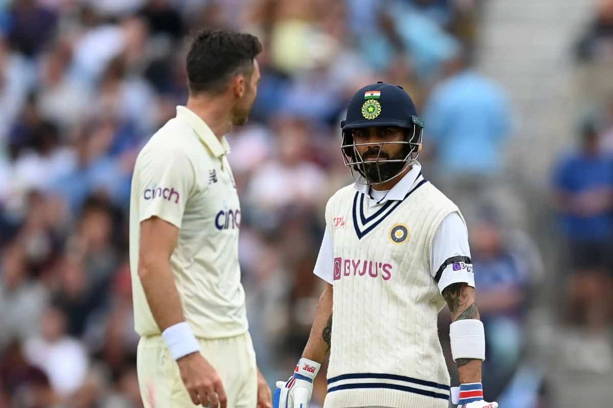 Virat Kohli fierce stare at James Anderson