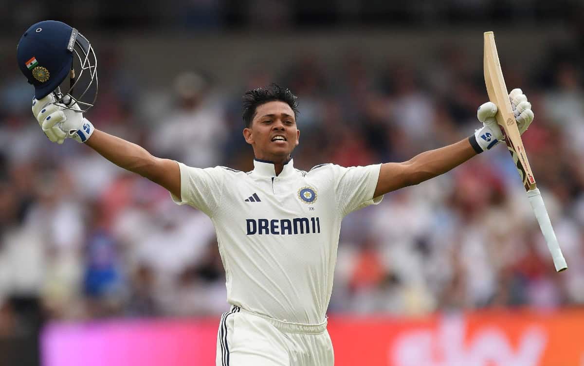 IND vs ENG: Yashasvi Jaiswal Hits His First Century in England at Leeds Yashasvi Jaiswal celebrates after reaching his century during day one of the 1st Test of India tour of England 2025 at Headingley in Leeds