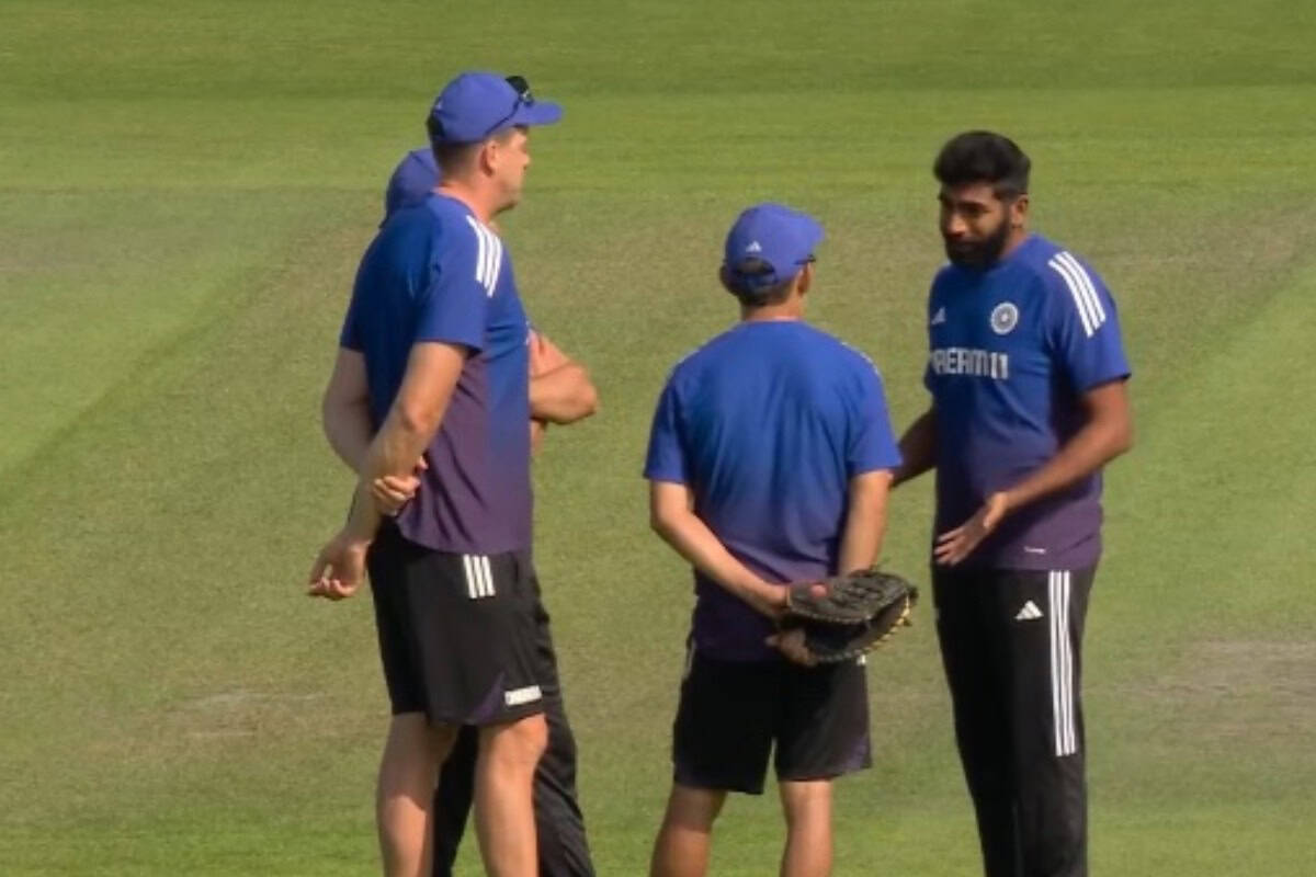Jasprit Bumrah Spotted Having Animated Conversation With Indian Coaches