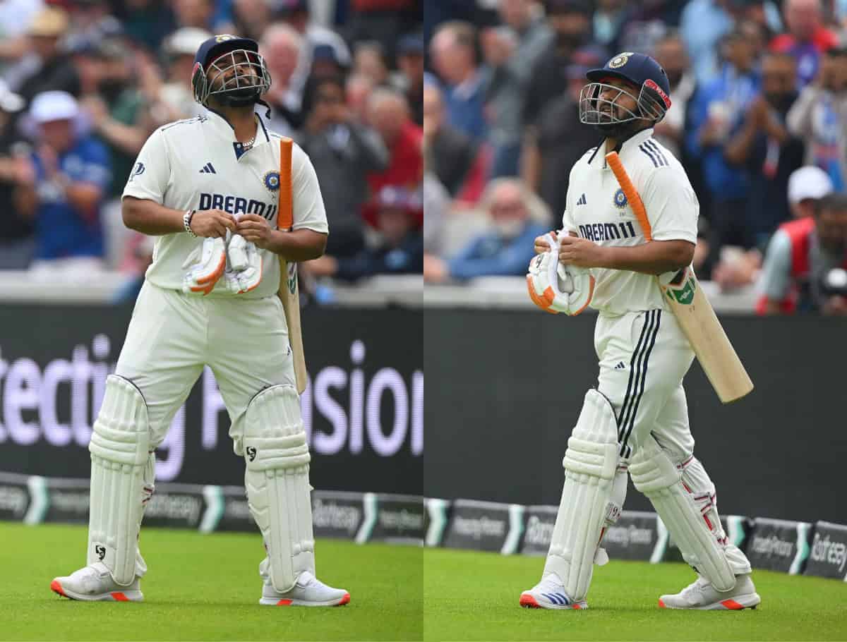 Rishabh Pant Bats on One Leg after Sustaining Injury