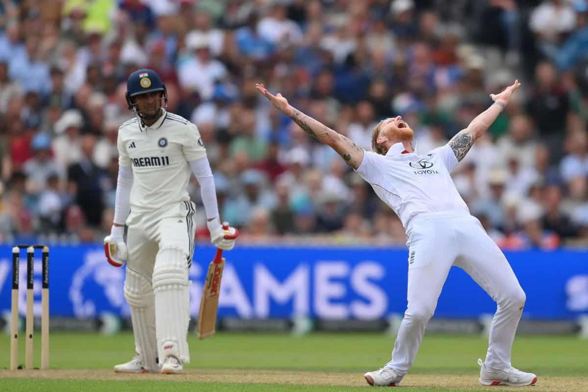 Shubman Gill LBW by Ben Stokes in the 4th Test of India vs England at Old Trafford