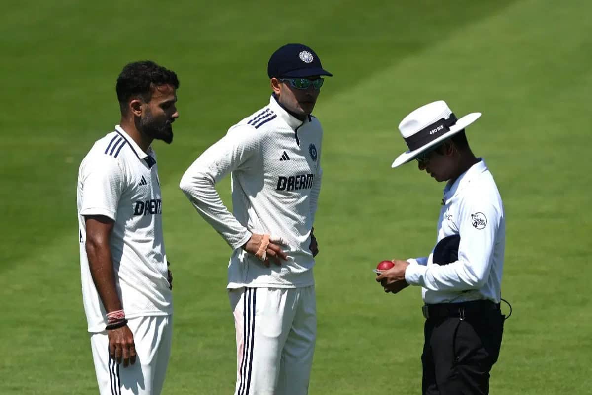 Shubman Gill To Be Banned From 4th Test? ICC To Punish Indian Captain After Ugly Fight With Umpires at Lord’s Shubman Gill along with Akash Deep have words with umpire Sharfuddoula Saikat over the condition of the ball during Day 3 of India vs England 3rd Test at Lord's